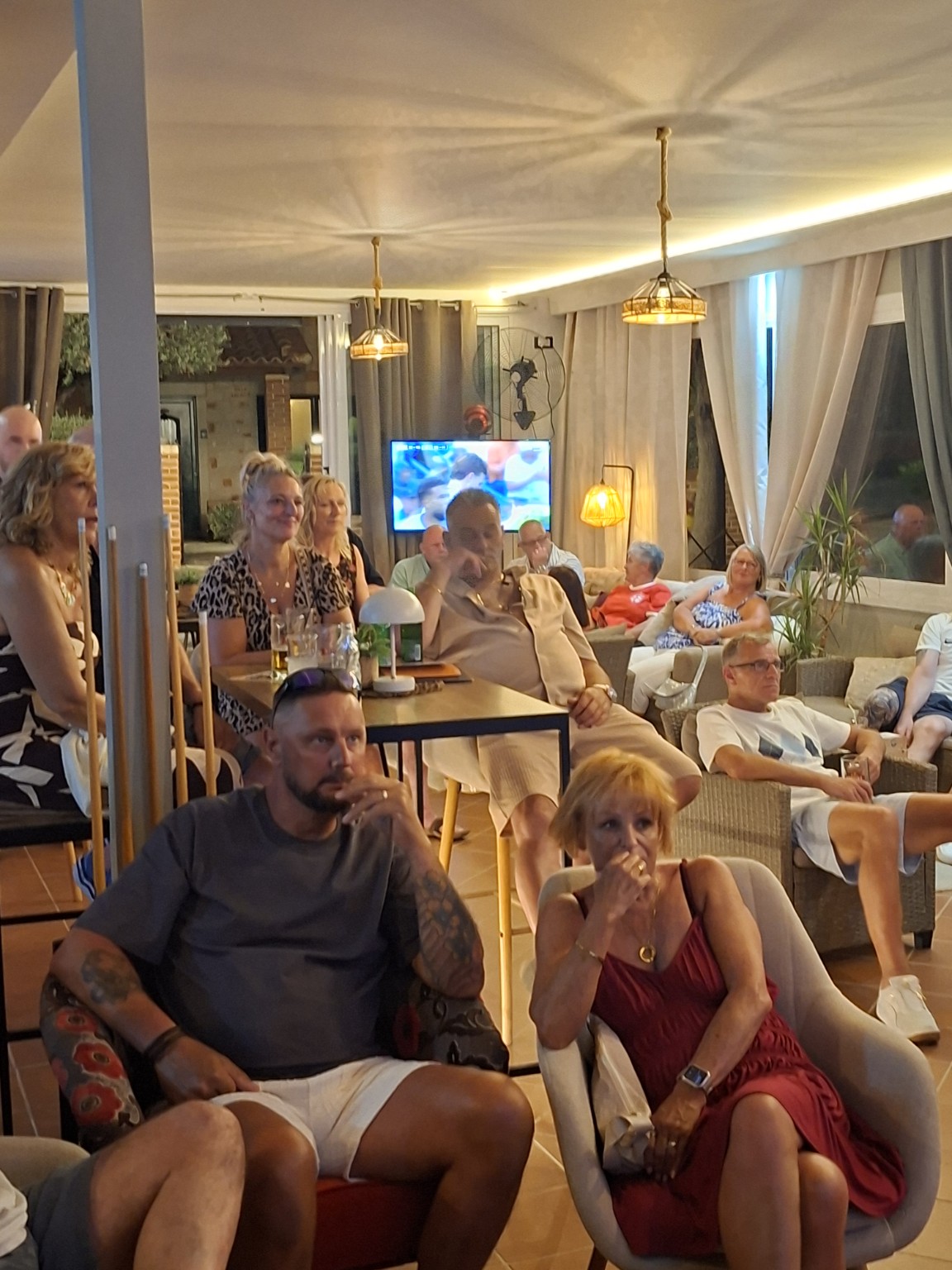 Match night in the lounge