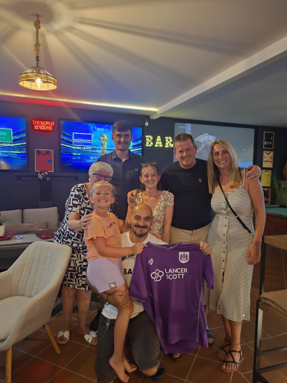 Zac and our football guests